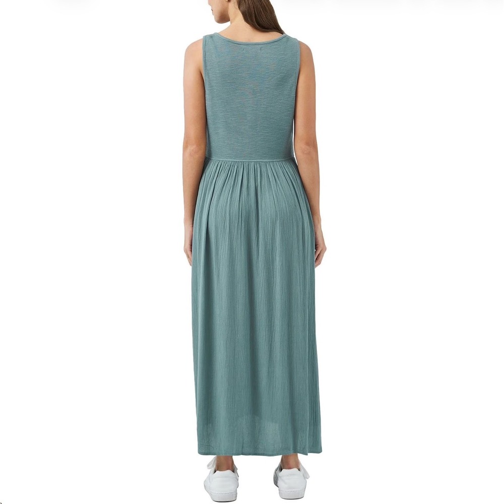 Frye Button Front Midi Dress Women's XXL Mixed Media Flowy Pockets Cottagecore - Picture 9 of 12
